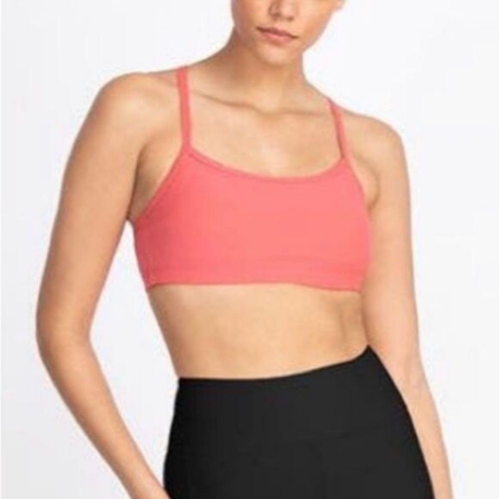 Johnny Was Calme Endurance Cross Back Sports Bra in Coral NWT Sz L - Picture 5 of 5